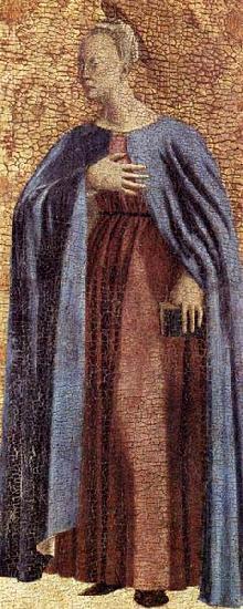 Piero della Francesca Polyptych of the Misericordia: Virgin Annunciate